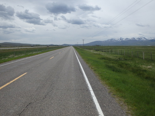 GDMBR: We rode parallel to I-15 for about 8 or 9 miles on a hard road.